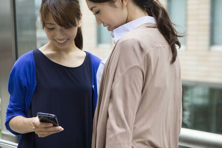 Women working in the cityの写真素材
