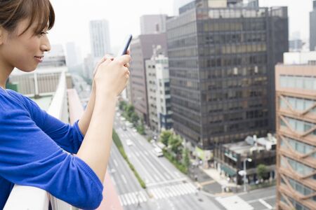 Women working in the cityの写真素材