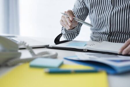Working businesswoman