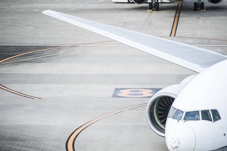 Picture of the side of the plane.の写真素材