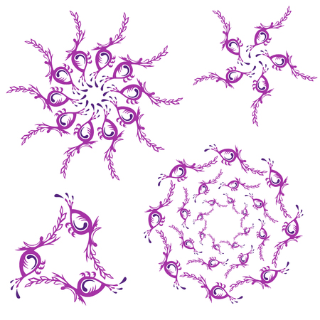 Whorls of identical elementsのイラスト素材