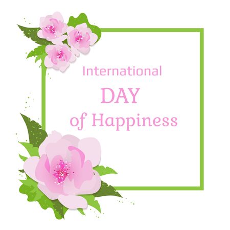 Card for International Day of Happinessのイラスト素材