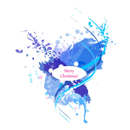 Abstract colorful watercolor background. Spots and splashes. Vector illustrationのイラスト素材