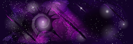 Abstract template of outer space vector illustrationのイラスト素材