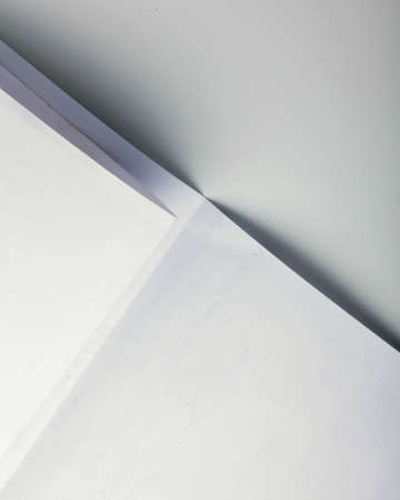 Paper page lying on the desk