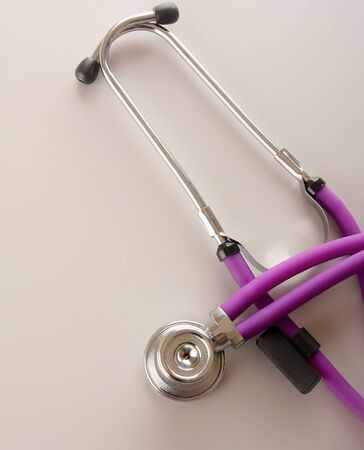 Closeup of a medical stethoscope.の写真素材