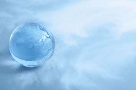 glass globeの写真素材