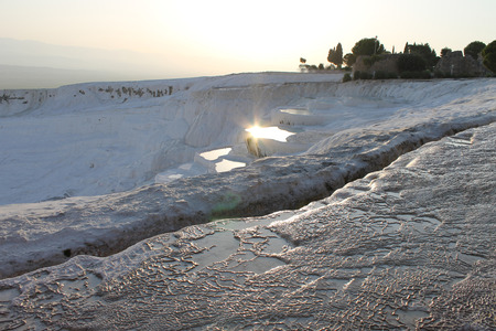 Pamukkale health resort and nature reserve in Turkey, UNESCO sitesの写真素材
