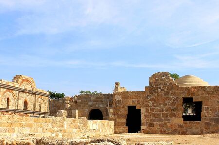 South Basilica in Side, Turkey. Architectural monument of the Byzantine era. The ruins of the...
