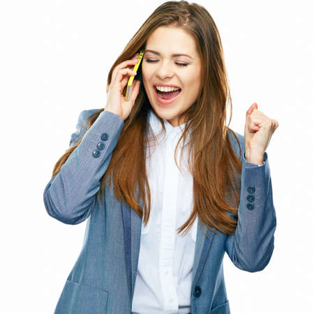 Successful Business woman talking on phoneの写真素材