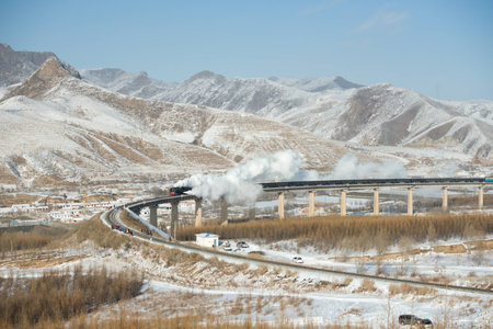 Snowy Sunriseの写真素材