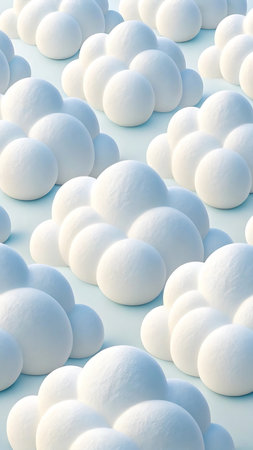 Cloud on a blue background. 3d rendering, 3d illustration.の素材