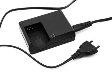 Camera charger isolated on white background
