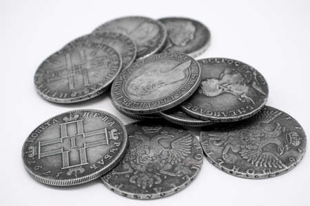Old coins of Tsarist Russiaの写真素材