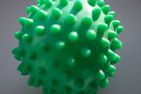 Rubber ball, for exercises on the wristの写真素材