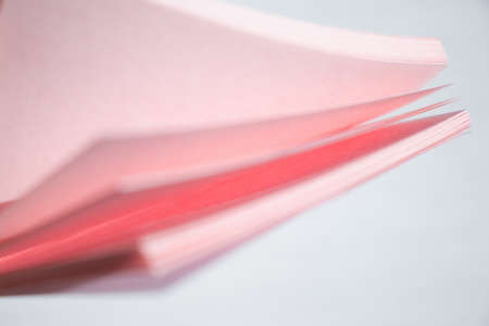 Pink paper sheets for notesの写真素材