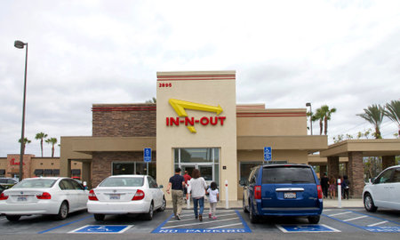 Tustin, CA - June 17, 2018: In-N-Out Burger is an American chain of fast food restaurants with...