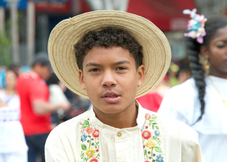 San Francisco, CA - May 28, 2023: Unidentified participants in the 45th annual Carnaval Grand Parade in the Mission District.のeditorial素材