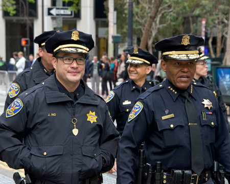 San Francisco, CA - June 10, 2023: Participants in Juneteenth Parade to commemorate the emancipation of enslaved Black Americans and celebrate African American culture and contributions.のeditorial素材
