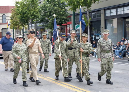 Alameda, CA - July 4, 2023: Alameda 4th of July Parade, one of the largest and longest Independence...