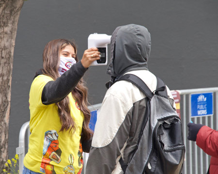 San Francisco, CA - May 29, 2021: Unidentified participants at Carnaval Festival in the Mission...