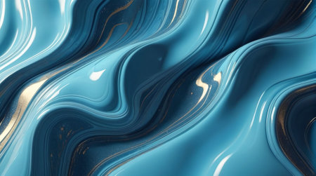 Blue abstract background. 3d rendering, 3d illustration. Computer digital drawing.の素材