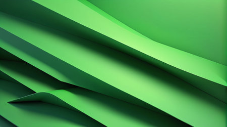Abstract green paper background, 3d rendering. Computer digital drawing.の素材