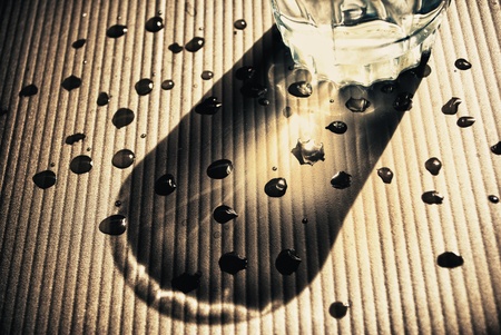 glass shadowの写真素材