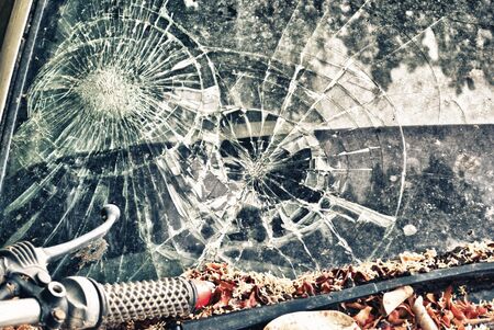 broken glass の写真素材