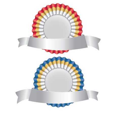 set of four colourful ribbon. vector illustrationのイラスト素材