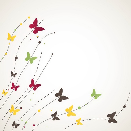 Background with Butterfly. illustrationのイラスト素材