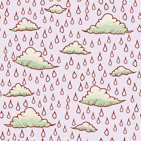 Abstract background with rain and cloudのイラスト素材