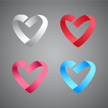 Logo heart icon. Vector illustration.のイラスト素材
