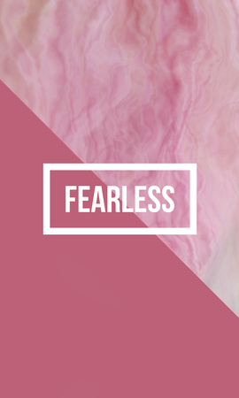 Fearless motivational quote on abstract liquid background.の写真素材