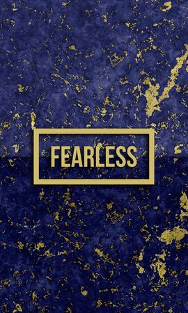 Fearless motivational quote on modern marble texture.の写真素材