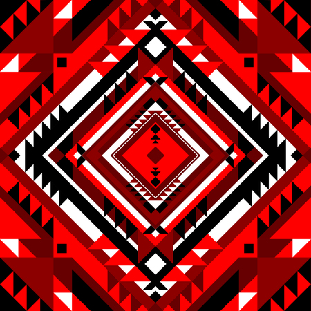 Abstract geometric design. Multi color tribal background. Vector illustration.のイラスト素材