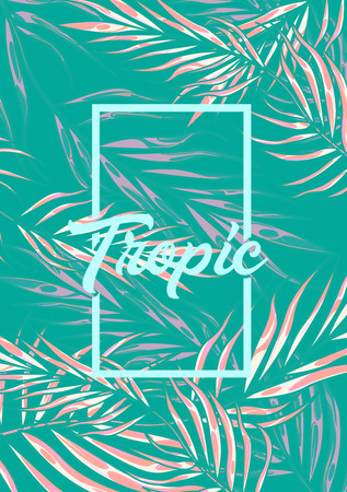 Tropic summer vibes backgroundの写真素材