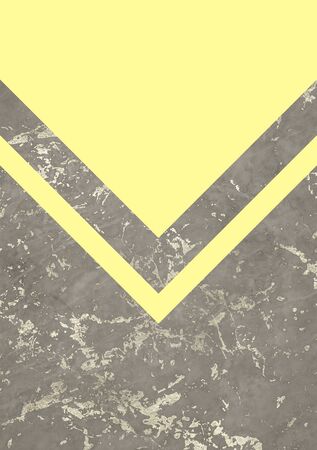 Minimalist marble background with solid color geometry. Trendy geometric poster.の写真素材