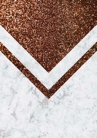 Minimalist marble background with solid color geometry. Trendy geometric poster.の写真素材