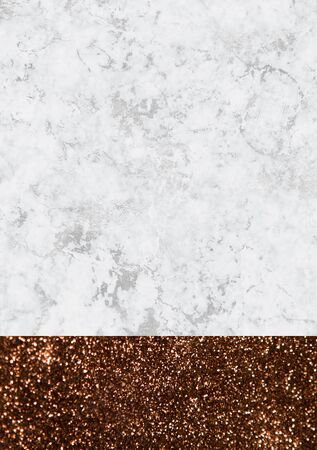 Minimalist marble background with solid color geometry. Trendy geometric poster.の写真素材