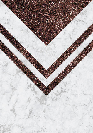 Minimalist marble background with solid color geometry. Trendy geometric poster.の写真素材