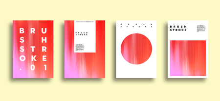 Artistic covers design. Brush stroke illustration. Trendy design.の写真素材