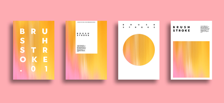 Artistic covers design. Brush stroke illustration. Trendy design.の写真素材