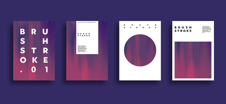 Artistic covers design. Brush stroke illustration. Trendy design.の写真素材