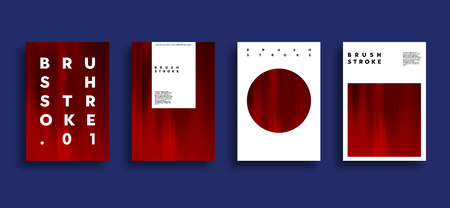 Artistic covers design. Brush stroke illustration. Trendy design.の写真素材