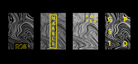 Poster with marble geometric pattern. Cool colorful backgrounds. Applicable for Banners, Placards, Posters, Flyers. Vector illustration.のイラスト素材