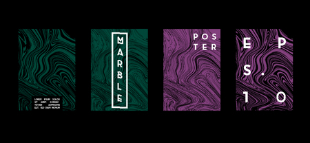 Poster with marble geometric pattern. Cool colorful backgrounds. Applicable for Banners, Placards, Posters, Flyers. Vector illustration.のイラスト素材