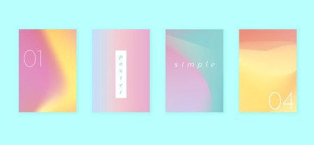 Poster with the holographic background. Cool colorful backgrounds. Applicable for Banners, Placards, Posters, Flyers. Vector illustration.の写真素材