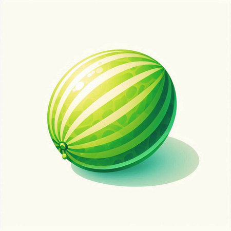 watermelon on a white background, vector illustration, eps10のイラスト素材