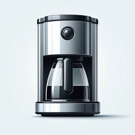 Coffee machine isolated on white background. 3d illustration.のイラスト素材